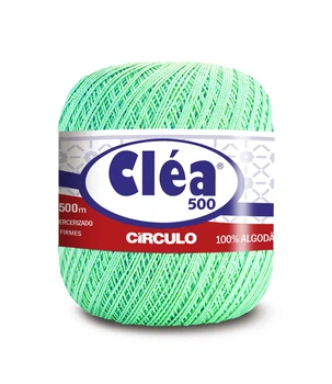 5743 CLEA 500 пряжа (100% мерс.бавовна, 76гр. 500м. ), мятний