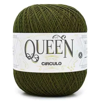 5236 QUEEN 8 пряжа (100% єгіпет.бавовна, 100гр. 678м. ), зелений