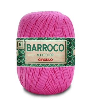 6085 BARROCO MAXCOLOR 6 пряжа (100% бавовна, 200гр. 226м.), рожевий