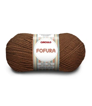 7052 FOFURA пряжа (100% акрил, 100гр. 254м ), коричневий