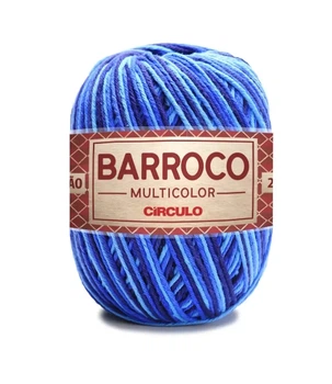 9482 BARROCO MULTICO пряжа (100% бавовна, 200гр. 226м), різнокольоровий