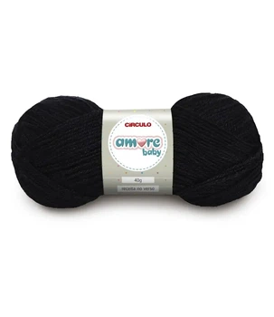 940 AMORE BABY пряжа (100% акріл, 40гр. 200м. ), чорний