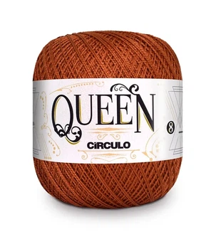 7529 QUEEN 8 пряжа (100% єгіпет.бавовна, 100гр. 678м. ), теракотовий