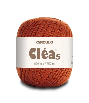7529 CLEA 5 пряжа(100% мерс.бавовна, 151гр. 750м. ), теракотовий