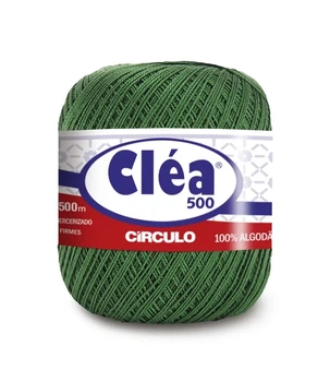 5398 CLEA 500 пряжа (100% мерс.бавовна, 76гр. 500м. ), зелений