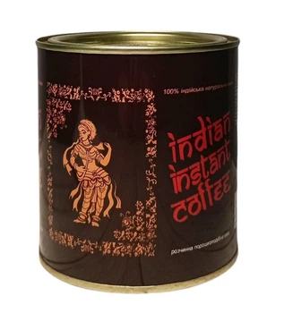 Кава Indian Instant розчинна порошкоподібна в металевій банці 180г (301)