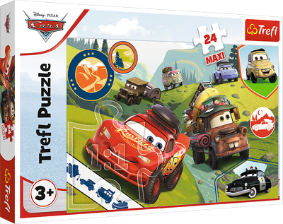 Пазл Maxi Trefl Cars Счастливые машинки 24 элемента (5900511143522)