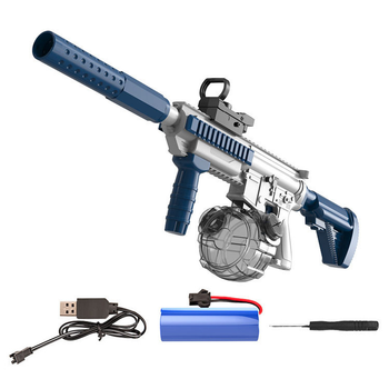 Водний автомат електричний акумуляторний Electric Water Gun М416 синій, іграшковий водний автомат для дітей