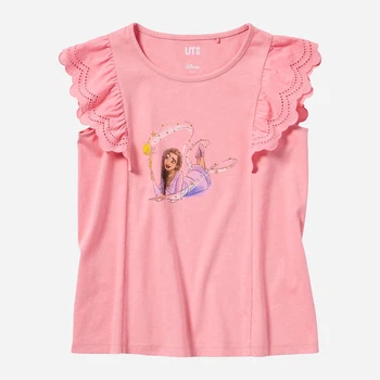 Детская футболка для девочки Uniqlo 668905802 128 см Розовая (1159835830)