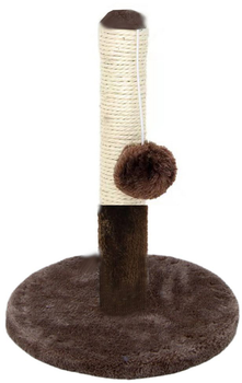 Drapak dla kotów LEAN Toys Wieża 40 x 30 cm Ciemnobrązowy (5905991034551)