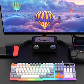 Клавиатура Raiku K26 игровая мембранная 104 клавиши USB черная эргономичная
