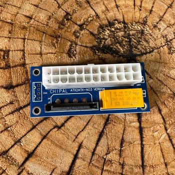 Синхронизатор блоков питания ATX CHIPAL 24 Pin to SATA ADD2PSU синий