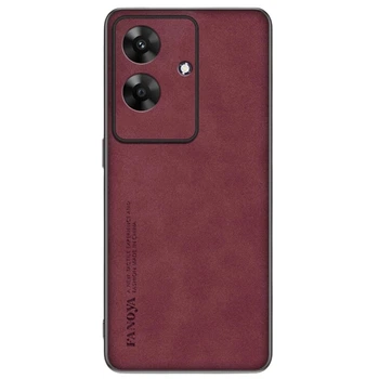 Кожаный чехол Fanoya для Realme Note 60 / 60X burgundy
