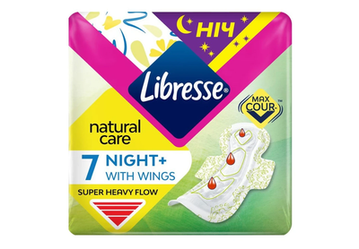 Прокладки LIBRESSE Natural Care Maxi Goodnight 7 штук
