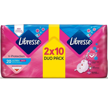Прокладки LIBRESSE Normal Soft 20 штук, асорті