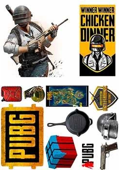 Вафельна картинка Батл граунд, PUBG, Winner Chicken Dinner А4 (p1980)