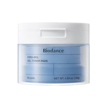 Увлажняющие успокаивающие гелевые педы для лица Biodance Cera-nol Gel Toner Pads, 60 шт