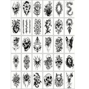 Набір дитячих тимчасових татуювань "Чорні міні №5" Fresh Tattoo black-tattoo-mini-set-5-T