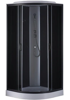 Душевой бокс BRAVO WISLOK L90GBB (L90BB), полукруглый