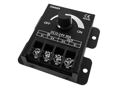 Димер OEM D-30-Manual-B Настінна панель 30A 12-24V Чорний
