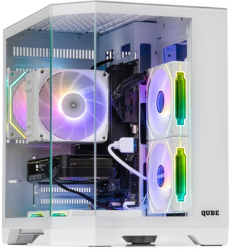 Корпус QUBE Crystal ARGB White без БЖ (CRYSTAL_GWNU3)
