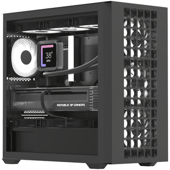 Корпус AeroCool D302A-G-BK-v1 (ACCS-DS04043.11) Black без БП