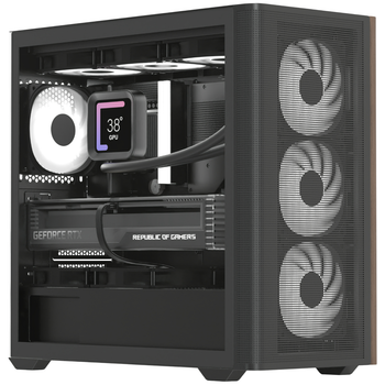 Корпус AeroCool D301A-G-BK-v2 (ACCS-DS03043.11) Black без БП