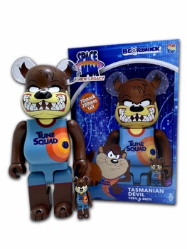 Статуэтка Bearbrick x Tasmanian Devil x Space Jam 400% + 100% 28 см + 7 см Medicom Toy Тасманский дьявол