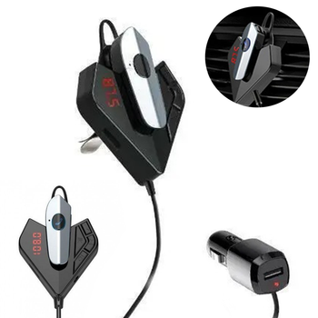 Трансмиттер автомобильный FM V11 BT с Bluetooth гарнитурой / Фм модулятор