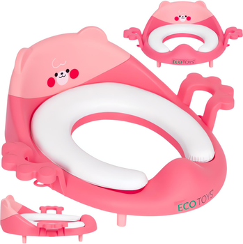 Сидіння для унітазу EcoToys рожеве 37х37х40.5 см (5905817005598)
