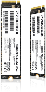 Накопичувач SSD 256GB Prologix S380 M.2 2280 PCIe 3.0 x4 NVMe TLC (PRO256GS380) ( M.2 2280 ) 21494