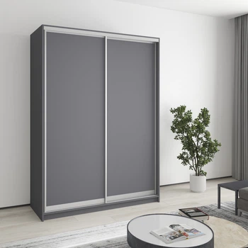 Шкаф-купе двухдверный MebelStar Комбо AL 2ДСП 150x60x210 см Антрацит (MBS-2702)