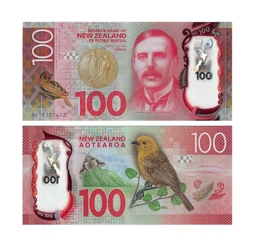 Банкнота Нова Зеландія 100 доларів 2016 рік полімерна UNC