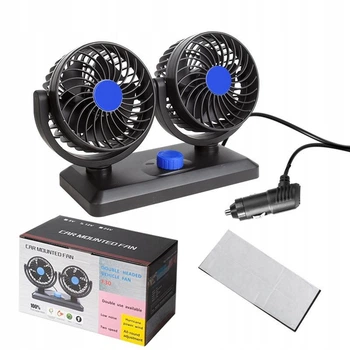 Автомобильный вентилятор CAR SMALL FAN 12V F30 Двойной вентилятор на приборную панель 12 В