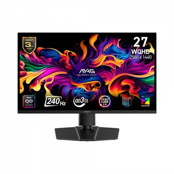 MSI Монітор qd-oled 26.5" wqhd (2560 x 1440) 0.03ms 2 40Hz 178/178/2hdmi/dp mag 271qp qd-oled x24