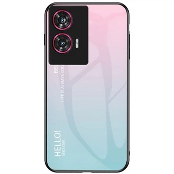 Захисний чохол Deexe Gradient Color для Motorola Edge 50 Fusion - Pink / Blue
