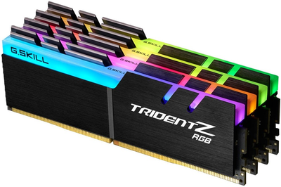 Pamięć RAM G.Skill DDR4-3600 65536MB PC4-28800 (Kit of 4x16384) Trident Z RGB (F4-3600C16Q-64GTZRC)