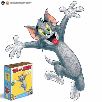 Фигурный деревянный пазл Woods Story Tom & Jerry™ Том XL
