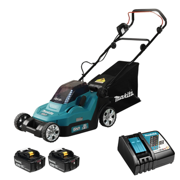 Газонокосилка аккумуляторная Makita DLM382 BEO2 (38 см, 20-75 мм, 40 л, LXT)