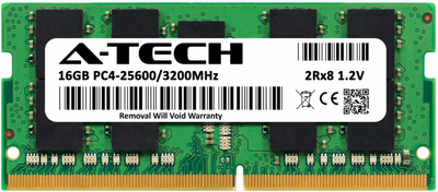 Оперативная память A-Tech 16GB DDR4-3200 (PC4-25600) SODIMM 2Rx8 (AT16G1D4S3200ND8N12V)