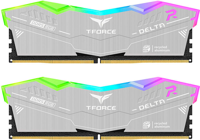 Оперативна пам'ять Team Group DDR5-6400 65536MB PC5-51200 (Kit of 2x32768) DELTA RGB ECO Silver (4711430806914)