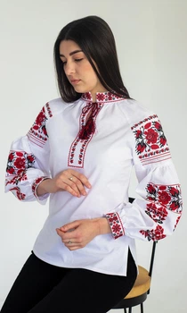 Вишиванка жіноча vishivano4ka 2290-б 42 біла