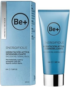 Emulsja nawilżająca do twarzy Be+ Energifique Desensitizing Moisturizer SPF 20 40 ml (8470001925282)