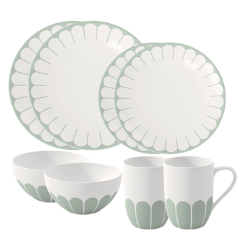Столовий сервіз Villeroy & Boch Fleur 8 предметів 2 персони зелений (1045506000)
