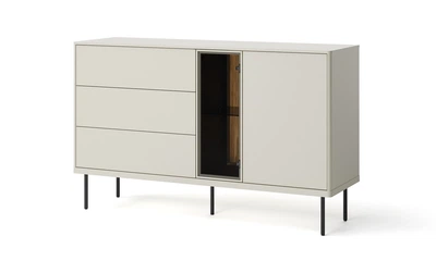 Комод 1д3ш1в Епіро / Epiro 1340x410x830 кашемір/темний дуб з підсвіткою