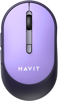 Мышь Havit HV-MS78GT Wireless Black-Purple (6939119041229)