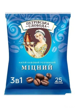 Напиток кофейный "Петровская слобода" 3в1 Крепкая 25 пакетиков х 20 г