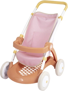 Коляска для ляльки Smoby Toys Baby Nurse Прогулянка з корзиною Теракотова пудра 58х38х58 см (7600254024)