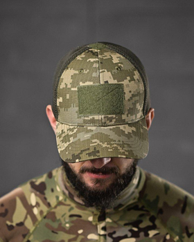 Тактическая бейсболка Хлопок, вставки сетка, универсальный размер Combat Tactical Пиксель