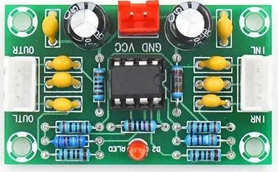 Предварительный усилитель XH-A902 NE5532, двухканальный, НЧ предусилитель, 12–30 В, коэффициент усиления ×5